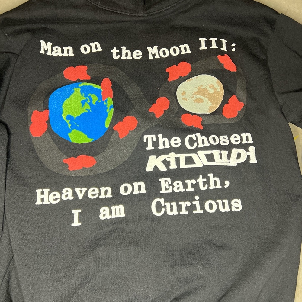 Kid Cudi CPFM MOTM Hoodie Size M Cactus Plant Man On The Moon Glow In The Dark. - Picture 6 of 8